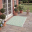 Tapete decorativo impermeable 2x3ft7" color marfil/verde