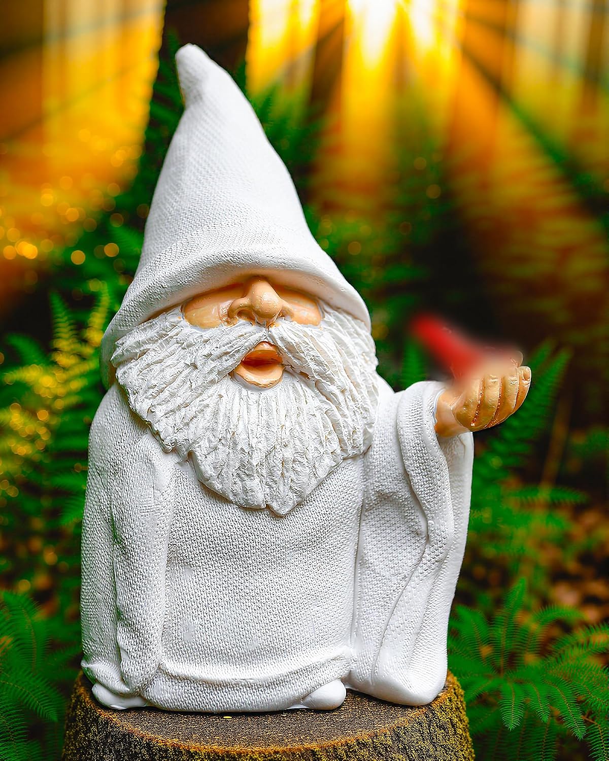 Gnomos traviesos con pipa 5.9pulg decoración jardín