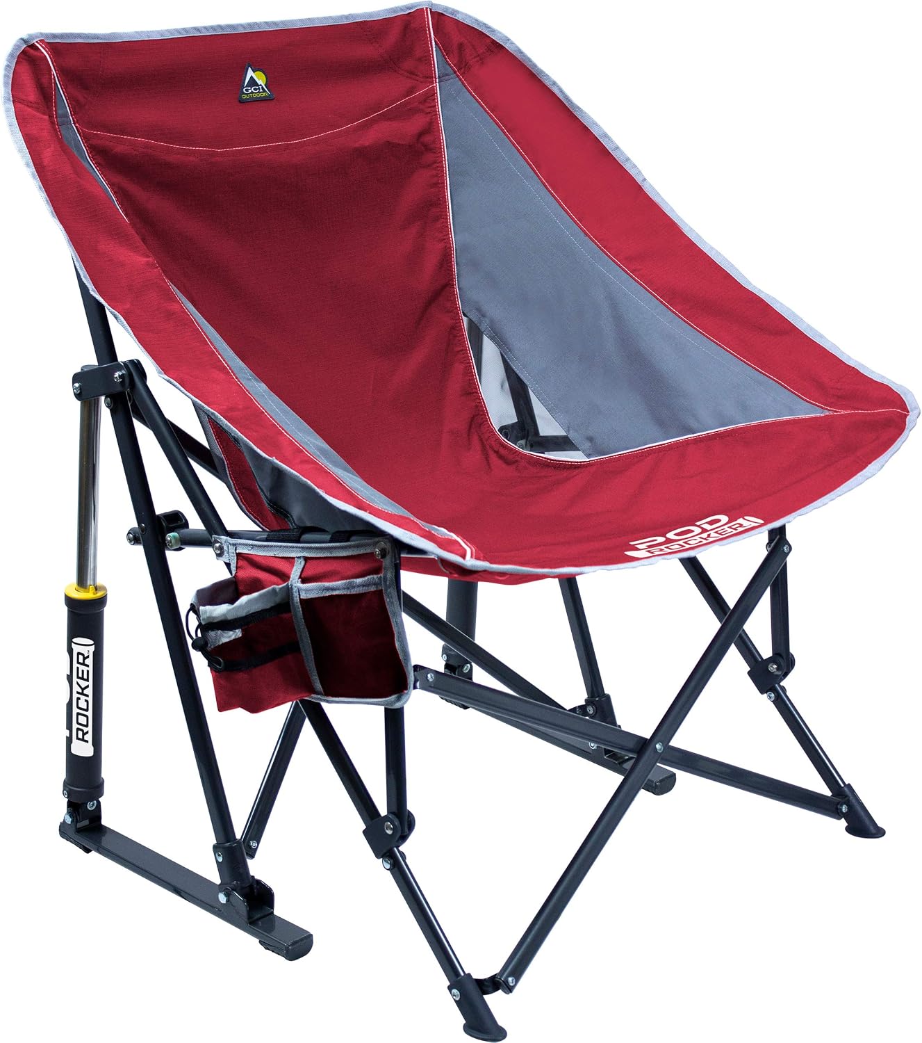 Mecedora plegable estilo sling con portavasos