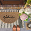 Tapete Bienvenida Media Luna 30x17pulg Marrón