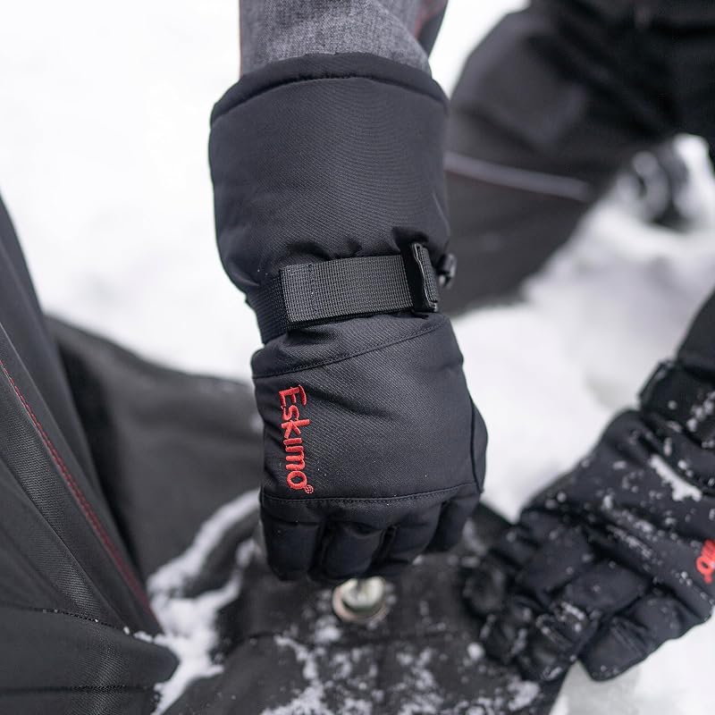 Guante pesca en hielo unisex tela DuraDry aislada