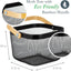 Cesta ducha multiusos malla gris mango bambú negro