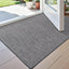 Tapete puerta 17x30pulg antiderrap gris absorbente