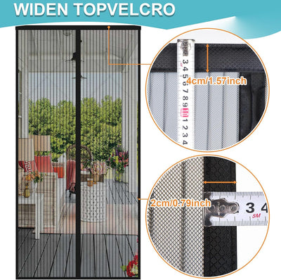 Malla magnética puerta 62x96pulg para patio y puerta corredera