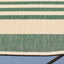 Alfombra lavable Courtyard redonda 4ft beige y verde oscuro