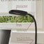 Lámpara escritorio LED cuello flexible ajustable negro