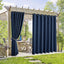 2 Cortinas impermeables exterior 105x96pulg privacidad UV