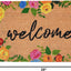 Felpudo bienvenida con rosas 17x29"