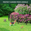 Valla jardín metálica 24pulg x 7.4ft 4 paneles negro