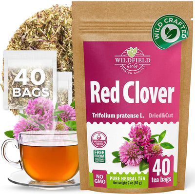 40 Bolsas Té Hierba Trébol Rojo 0.05oz