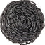 Cadena seguridad plástico negro 2" x500 ft resistente UV