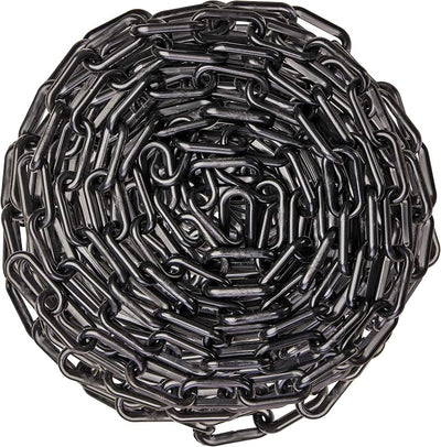 Cadena seguridad plástico negro 2" x500 ft resistente UV