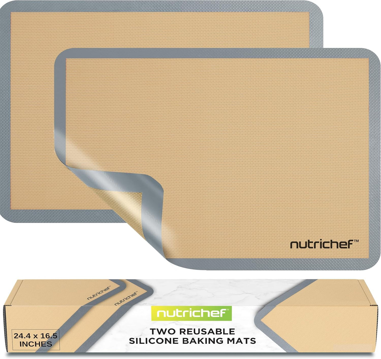 Alfombrillas silicona antiadherentes para horno 24x16pulg