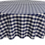 Mantel cuadros azul marino 90pulg para mesas redondas