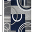 Tapete moderno suave 2x3ft azul marino para sala comedor