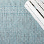 Alfombra decorativa impermeable 9x12ft gris/aguamarina