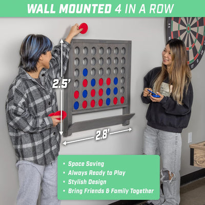 Montado pared 4en1 con monedas gris