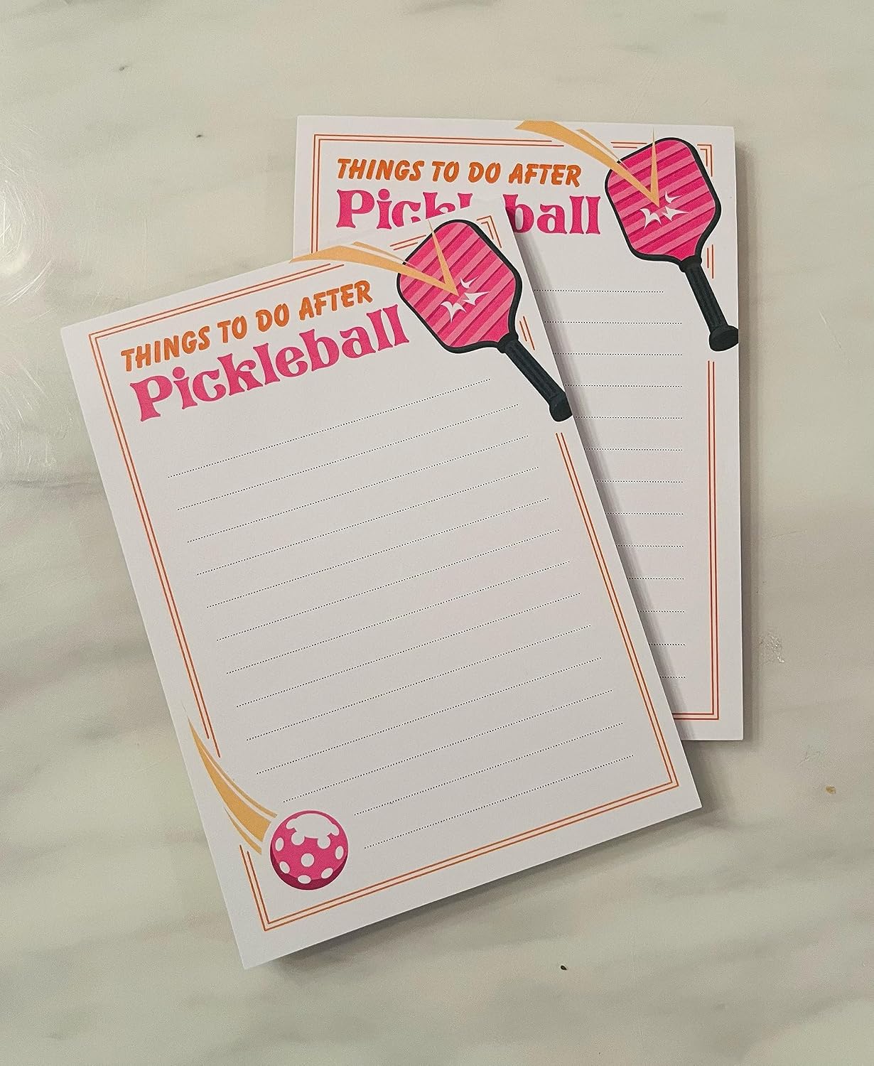 Bloc notas divertidos juego 2 regalos pickleball