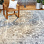 Alfombra patio Sofia Ivy gris/aguamarina 5x2x7x2ft