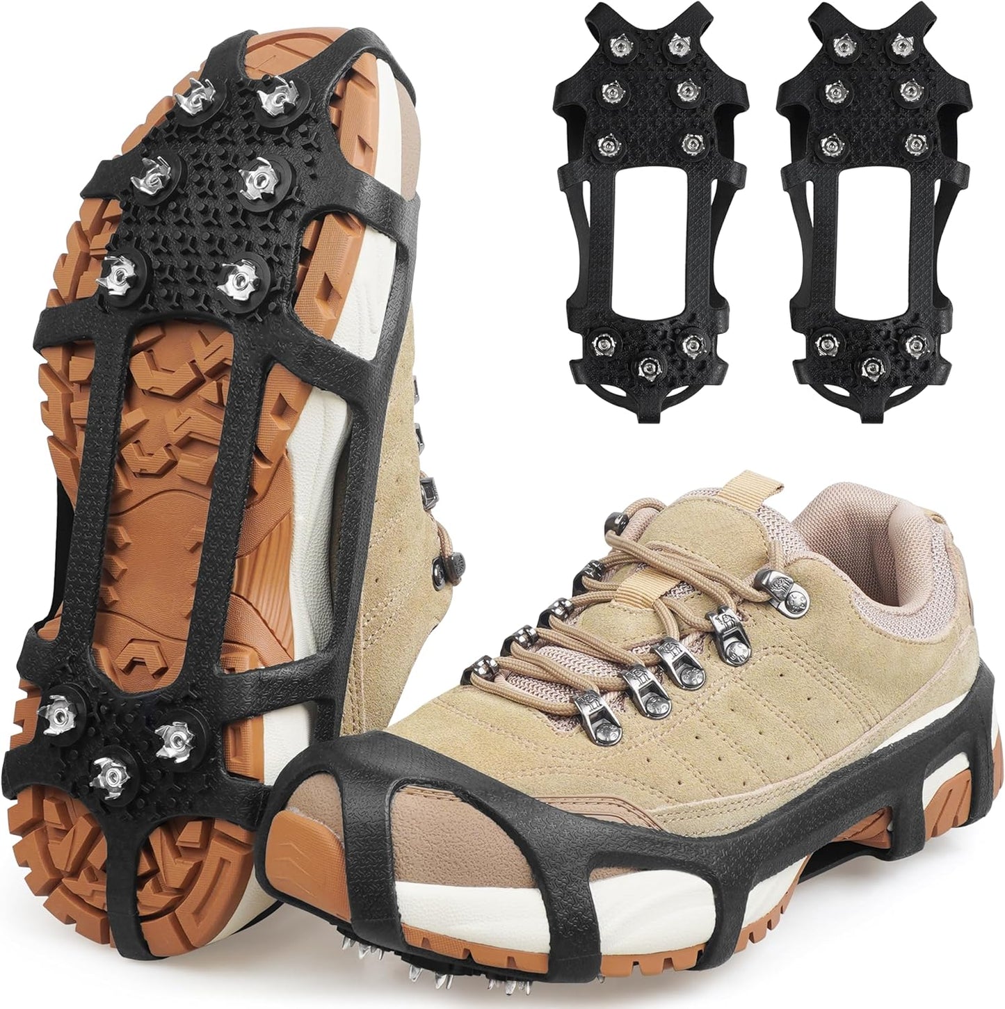 Crampones antiderrap 9 puntos para zapatos y botas