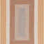 Alfombra exterior lavable trenzada 3x5ft marrón reversible