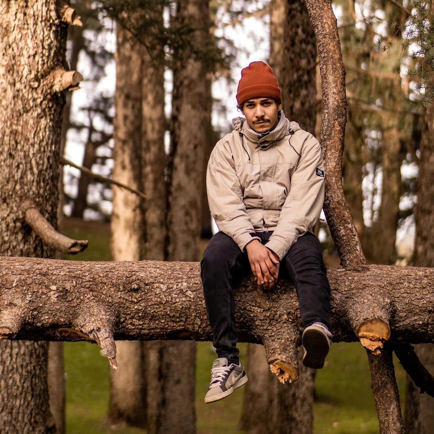 Gorros de punto acrílico holgados para hombre y mujer