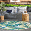 Alfombra Lisa con flores para interiores 4ft²