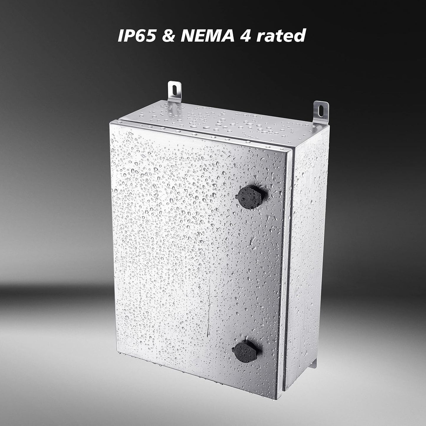 Caja acero inox IP65 para equipo electrónico 16x12x6pulg