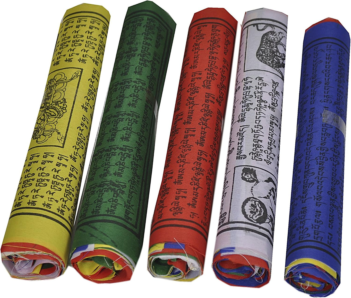 Banderas budistas tibetanas 6.5" pack 50