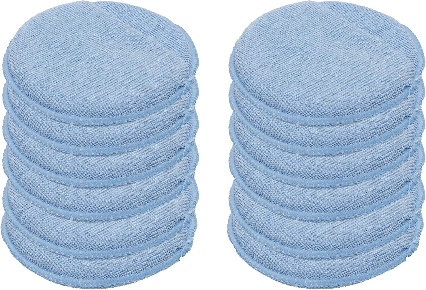 Aplicador cera microfibra azul con espuma bolsillo dedos 12 pzas