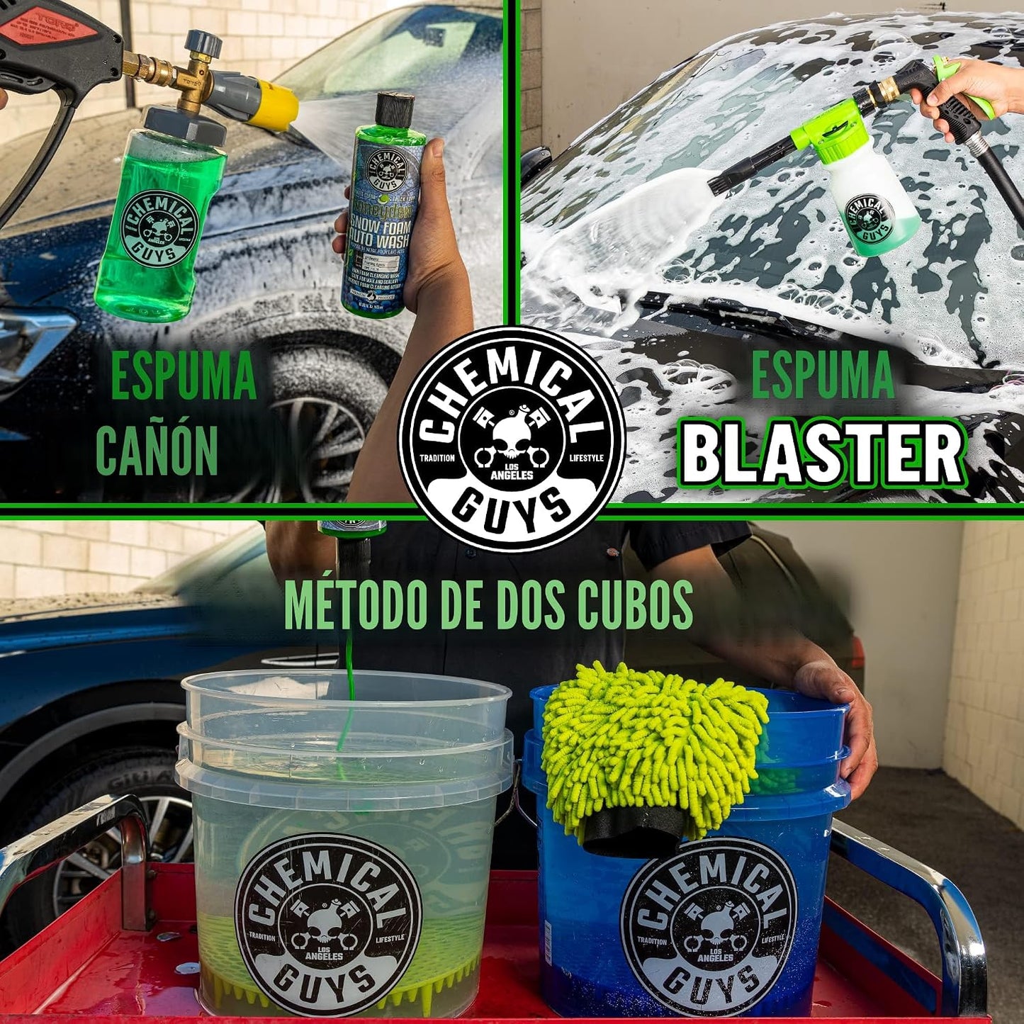 Jabón espuma cañón balde para camiones y motos