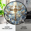 Cruz de Jesús Atrapasoles Vidrio Cadena Metal Jardín