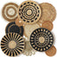 11 Cestas Colgantes Bohemias Tejidas a Mano Decorativas