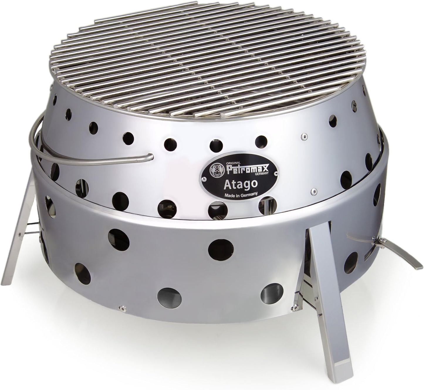 Parrilla camping acero inox portátil exterior