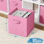 Set 8 cestas tela plegables 11"