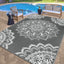 Alfombra impermeable exterior 9x12ft reversible