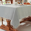 Mantel rectangular poliéster impermeable 55x86 gris claro