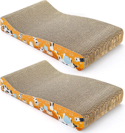 2 Almohadillas rascadoras para gatos tablero reversible