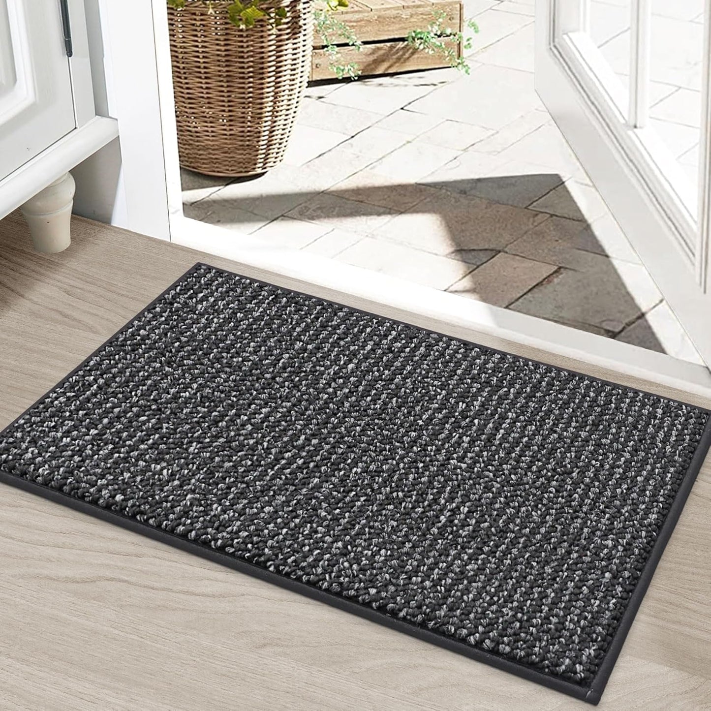 Tapete puerta antiderrap lavable 20x32" perfil bajo