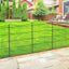 Valla decorativa jardín 6 paneles 11.8ft x 30" al aire libre