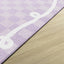 Alfombra educativa para niños 5x7ft6pulg color lavanda