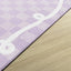 Alfombra educativa para niños 5x7ft6pulg color lavanda