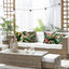 4 Pzas Fundas Almohada Hojas Tropicales 18x18"