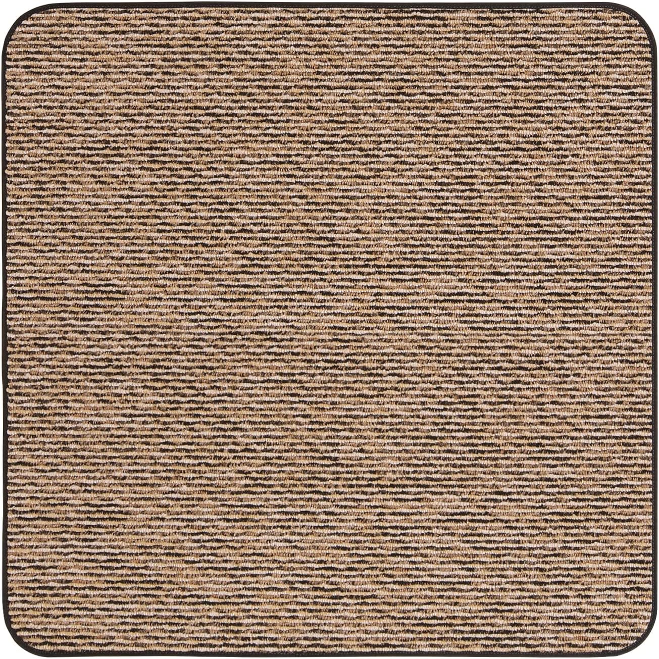 Alfombra antiderrap ondulada interior 3x3ft negro