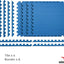 Alfombrillas gimnasio EVA 3/4" 16 azulejos 32 pzas