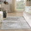 Alfombra gris 5x7ft para dormitorio sala comedor