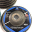 Discos T27 4x5/8pulg circonita grano 80# molienda metales