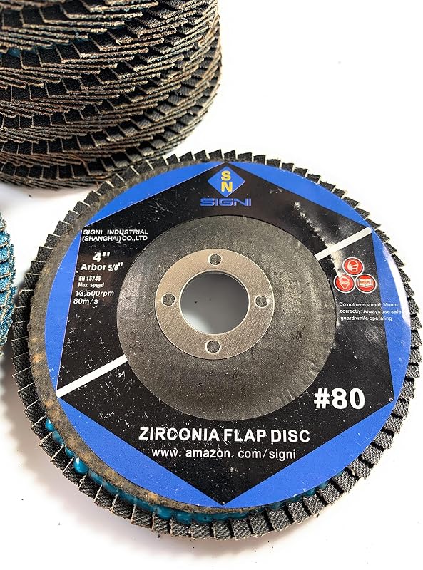 Discos T27 4x5/8pulg circonita grano 80# molienda metales
