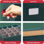 Caja almacenamiento cubo 64 compartimentos navidad verde