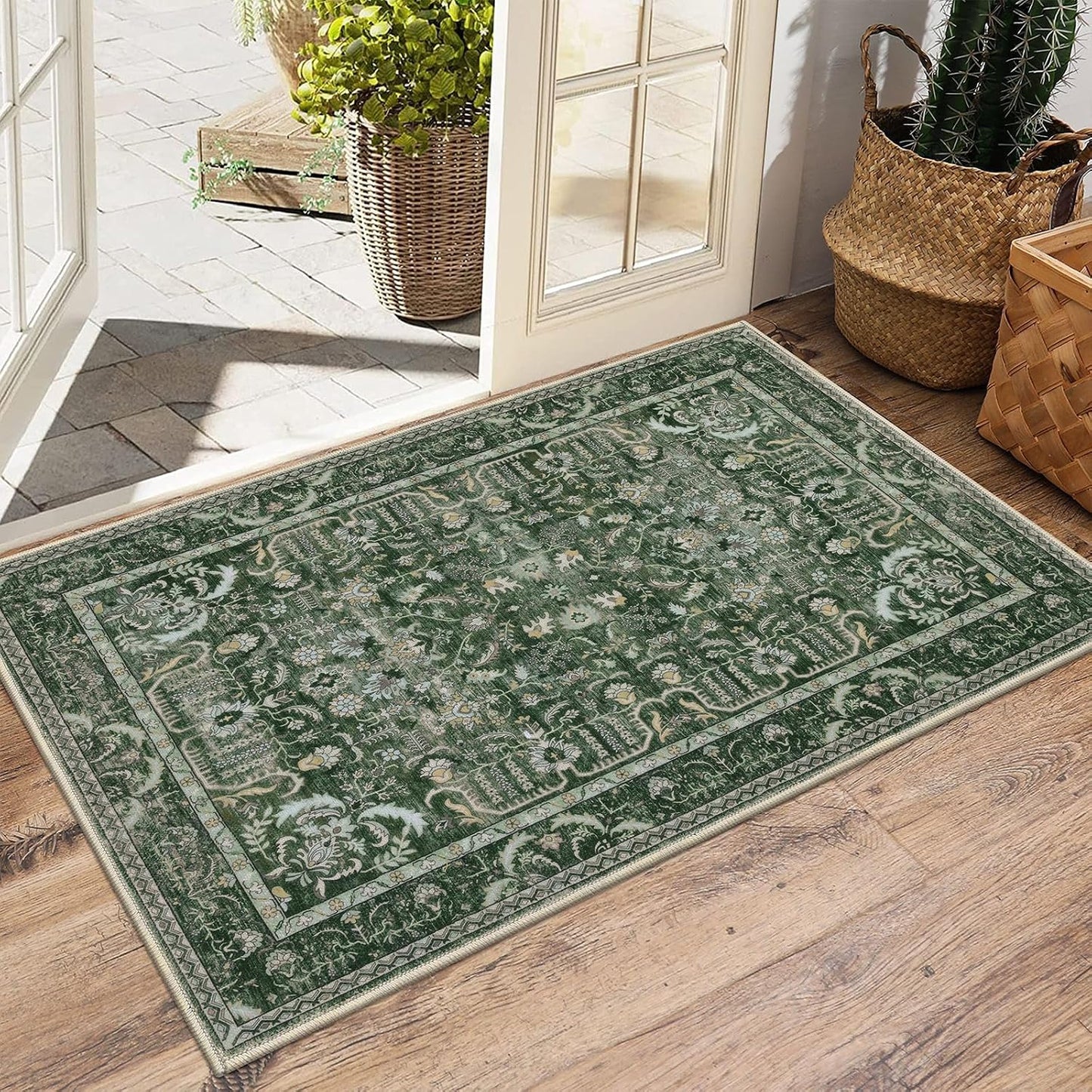 Alfombra entrada 2x3ft antideslizante lavable